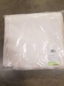 Cotton Weave Ivory Solid Queen Woven Blanket KO33-Q-IVORY