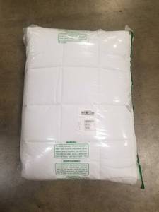 Overfilled Cotton Mattress Pad King White, MB27-K-WHITE