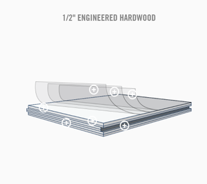 510 SF Rustico Engineered Exotic Tigerwood Hardwood - Greystone