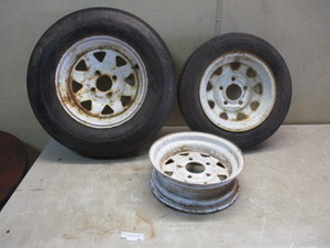 Trailer rims and tires