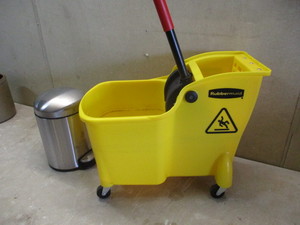 Mop Bucket and Trash Can