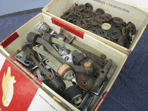 lot 758 image: BUICK DOOR DOVETAILS, LATCHES, LOCK PARTS, SPRINGS