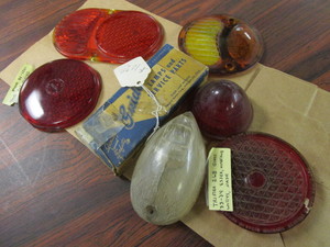 lot 839 image: GLASS TAIL LIGHT LENSES