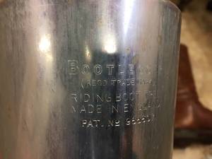 lot 69 image: English Riding Boots, Bootleggers, And Whip