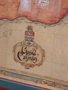 lot 12 image: Framed Map of Grand Cayman