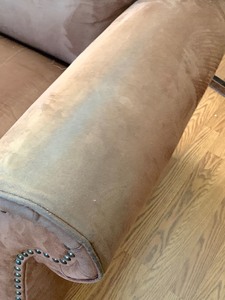 lot 25 image: Micro Suede Sofa
