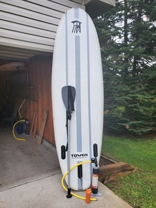 Tower Paddle Board with Paddle
