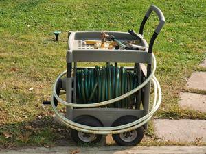 Hose Reel Cart with Hose
