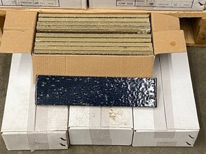 Approx (250) 2.5 x 10 Hand-Crafted Fire Kilned Tile