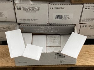 Lot Of White Ceramic Tile