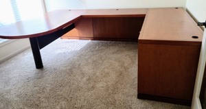 Tiger Maple Office Desk