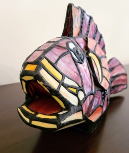 Stained Glass Fish Lamp