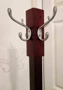 Dark Wood Coat Rack
