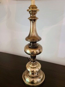 Pair Of Brass Table Lamps