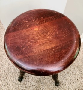 Antique Claw Foot Piano Stool