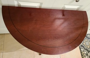 Crescent Wood Accent Table