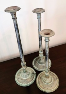 Trio of Decorative Candleholders