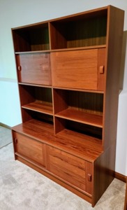 Mid Century Double Bookcase (Made in Denmark)