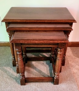 Wood Nesting Table Set