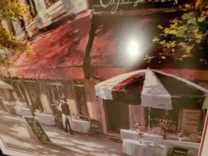 Black Framed Cafe Print