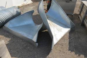 2 Metal Culvert Flared End Sections
