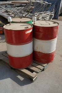 3 Steel Drums with Contents