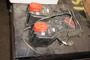 2 Bosch 24V 3.0 Ah NiCd Batteries and 30 Minute Charger