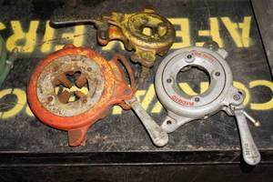 3 Ridgid Pipe Threader Heads