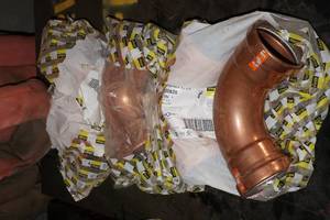 (4) Viega 20628 3x3 Pro Press Copper 90 Elbow