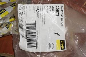 (4) Viega 3x3 Pro Press Copper 45 Elbow