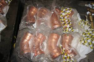 (8) Viega 20653 Pro Press 2-12 Copper 45 Elbow