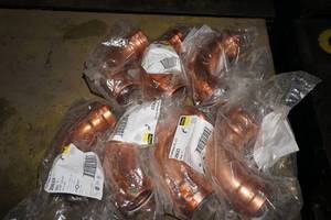 (7) Viega 20623 Pro Press 2-12 Copper 90 Elbow