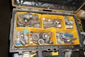 DeWalt Case with Various Pipe Fittings