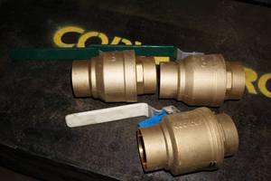 (3) 3 Brass Valves