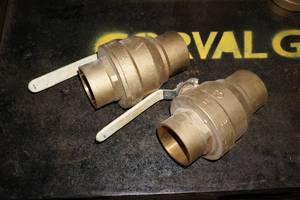 (2) 3 Brass Valves