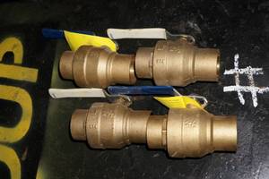 (4) 1-12 Brass Valves