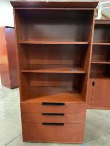 Bookcase With 3-Drawer Lower Storage