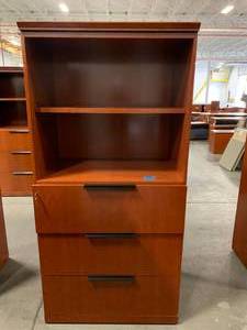 Bookcase With 3-Drawer Lower Storage