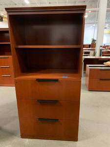 Bookcase With 3-Drawer Lower Storage