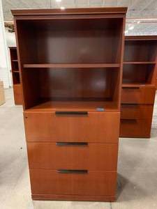 Bookcase With 3-Drawer Lower Storage
