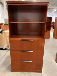 Bookcase With 3-Drawer Lower Storage