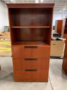 Bookcase With 3-Drawer Lower Storage
