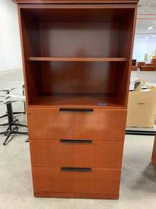 Bookcase With 3-Drawer Lower Storage