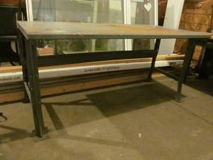 lot 79 image: Steel work table