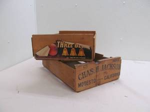 lot 96 image: Vintage fruit crates