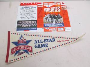 lot 272 image: Twins memorabilia
