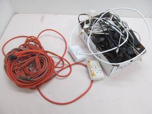 lot 155 image: Extension cords, cables
