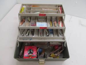 lot 171 image: Tackle box, tackle