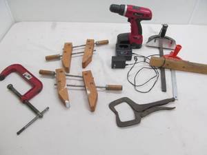 lot 220 image: Altrocraft drill, clamps, saw guides