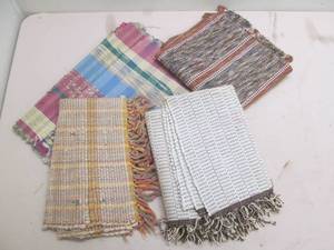 lot 286 image: vintage braided rugs